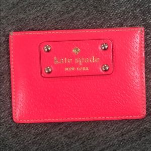 Pink Kate spade cardholder